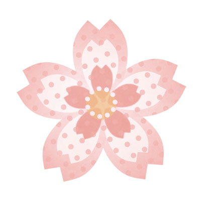 おしゃれなイラストが無料 イラストカップillustcup 桜のイラスト ドット